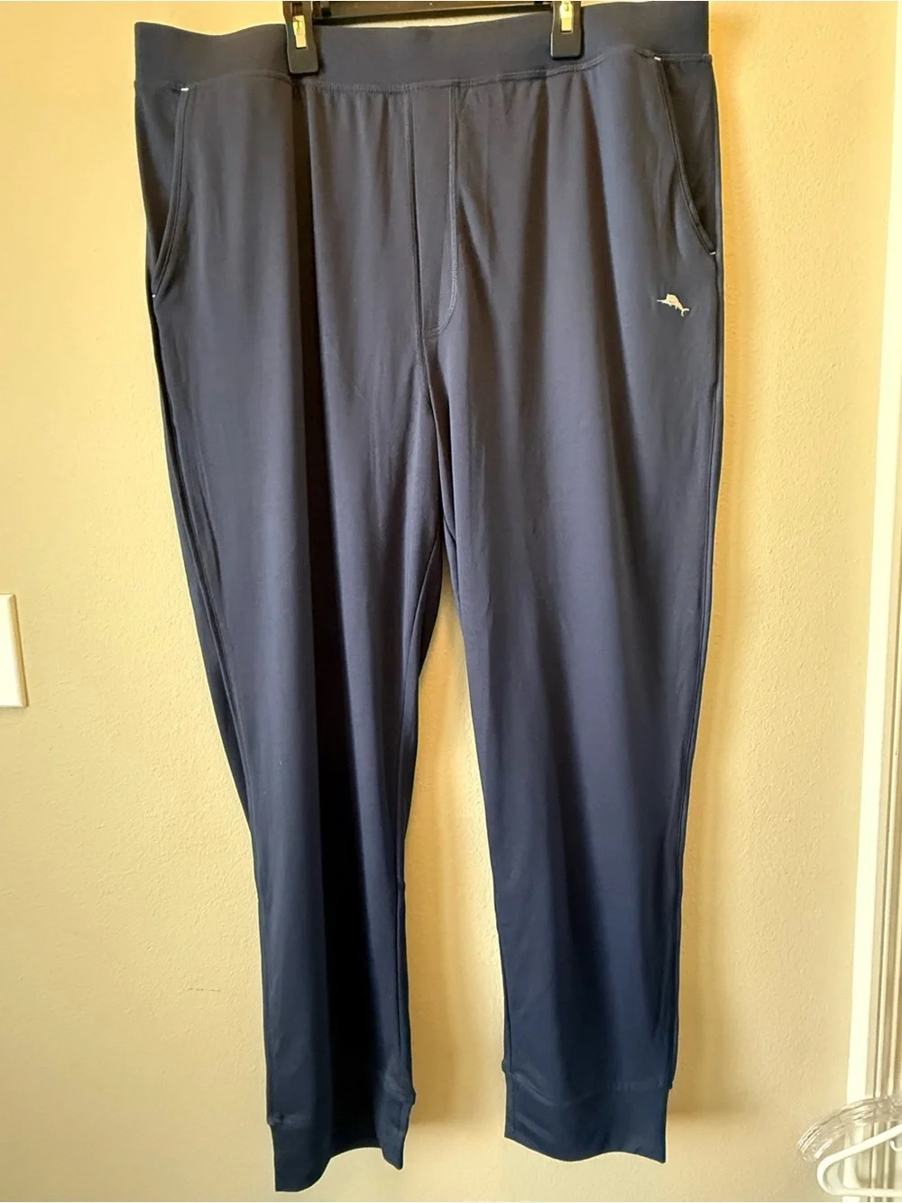 Tommy Bahama Men's Navy Jersey Lounge Jogger Pants XL Comfort Pockets Drawstring